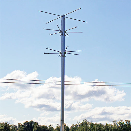 The 'Grove Rack' Purple Martin Gourd Rack | Troyer's Birds' Paradise Deluxe 12-Gourd Pulley Pole System