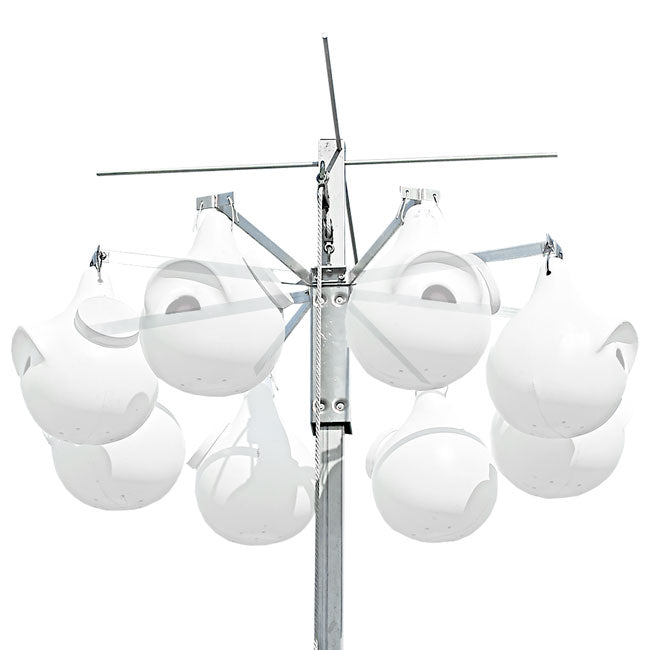 The 'Horizon' Purple Martin Gourd Rack | Troyer's Birds' Paradise 8-Gourd Horizontal Pulley System