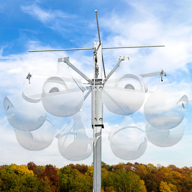 The 'Horizon' Purple Martin Gourd Rack | Troyer's Birds' Paradise 8-Gourd Horizontal Pulley System