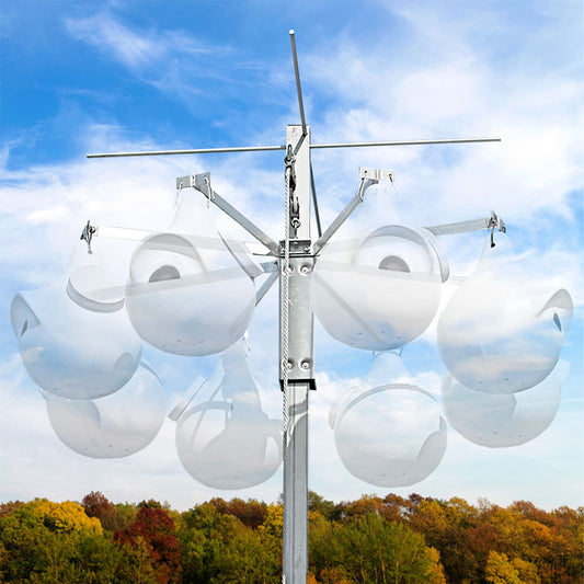 The 'Horizon' Purple Martin Gourd Rack | Troyer's Birds' Paradise 8-Gourd Horizontal Pulley System