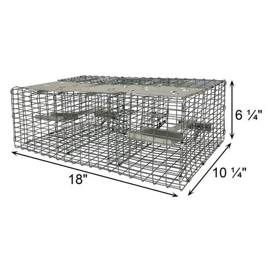The 'Jailbird' Sparrow Trap | Troyer's Birds' Paradise Triple-Compartment Live Capture Wire Trap