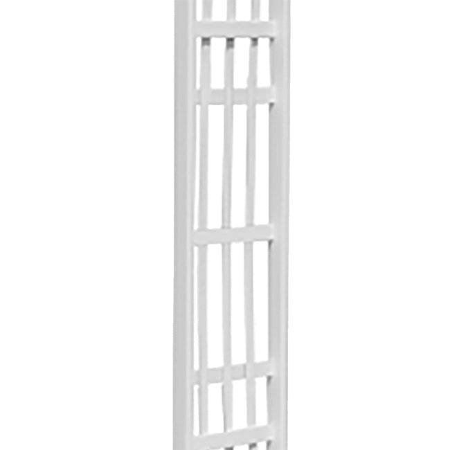 The Corinthian Arched Estate Sanctuary Arbor | 80" White Weather-Proof Vinyl Garden Arch | New England Arbors