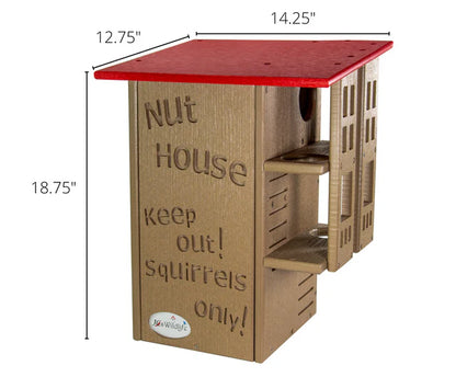 The "Poly-Summit" Nut House Citadel | Heavy-Duty Poly Squirrel Nesting Box | JCS Wildlife