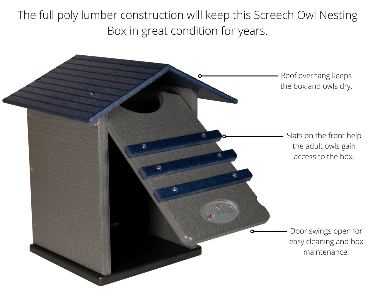 The "Skyward Guardian" Owl House & Kestrel Box | Poly Nesting Box | JCS Wildlife