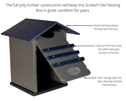 The "Skyward Guardian" Owl House & Kestrel Box | Poly Nesting Box | JCS Wildlife