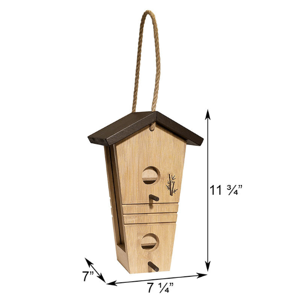 The "Sustainable Sustenance" Bamboo Bird Feeder