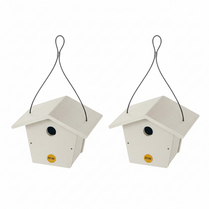 The "Twin-Home" Traditional Wren House | 2-Pack Hanging Chickadee Nesting Box | Birds Choice