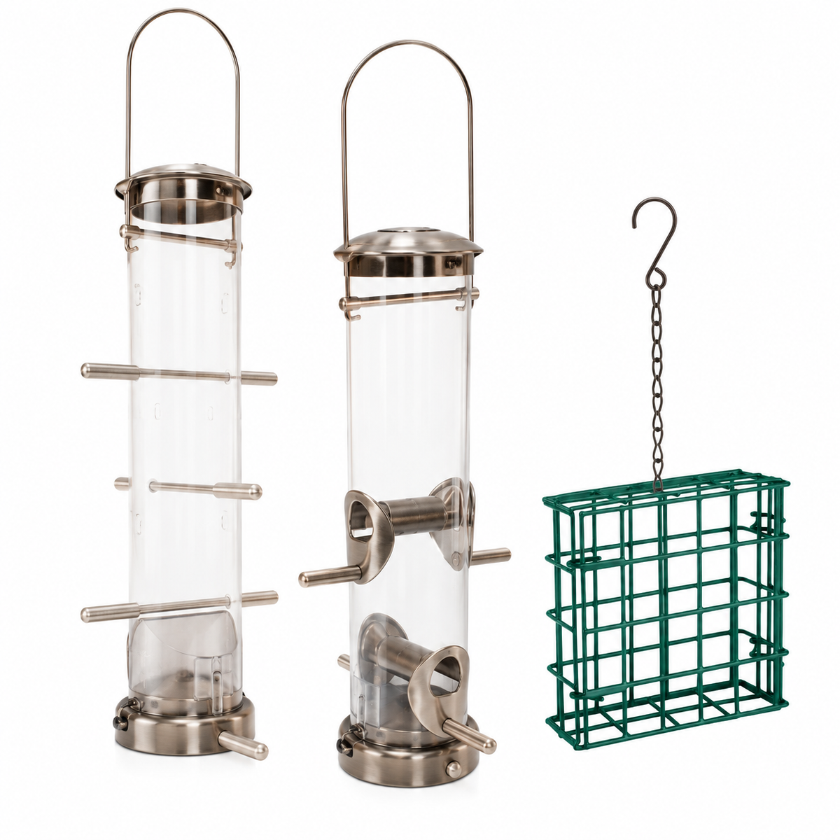 The "Nickel Nurturer" Tube Bird Feeder Curated Set