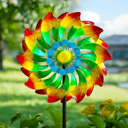The 'Chromatic Tempest' Kinetic Wind Spinner