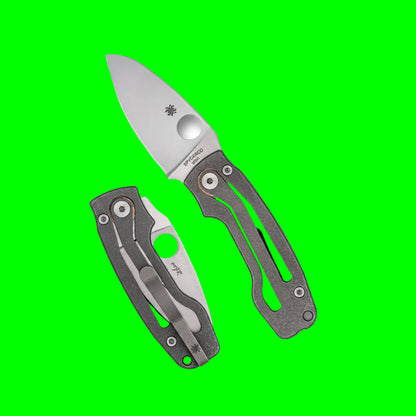 The 'Pie In The Sky' SLIPIT Folding Knife | Spyderco PITS 2 M398 Integral Retention Titanium Field Instrument