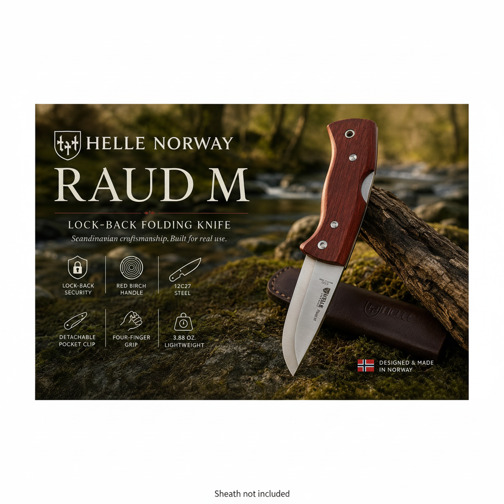 Helle Raud M Lock-Back Folding Knife