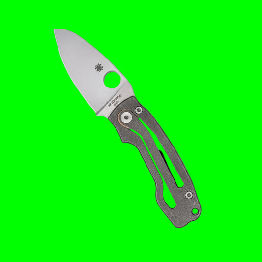 The 'Pie In The Sky' SLIPIT Folding Knife | Spyderco PITS 2 M398 Integral Retention Titanium Field Instrument