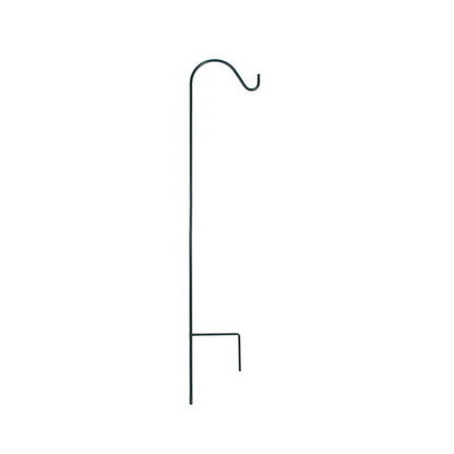 The "Apex-47" Solid-Steel Foundation Hook | 47" Heavy-Duty Forged Garden Shepherd Hook | American GardenWorks
