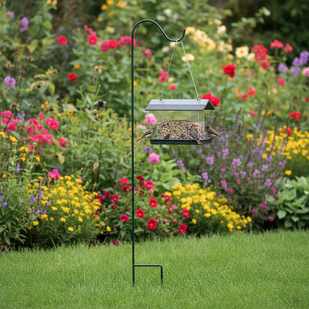 The "Apex-84" Estate Foundation Hook | 84" Solid Steel Architectural Shepherd Hook | Panacea