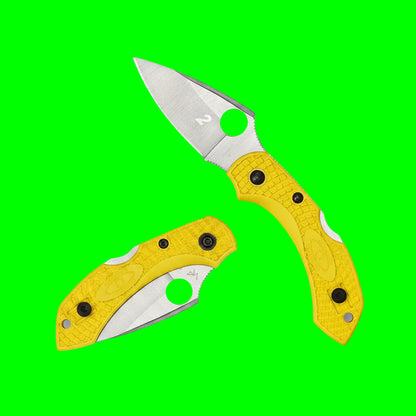Spyderco Dragonfly™ 2 Salt Folding Knife | C28PYL2 | H2 Steel | Marine Yellow | Corrosion-Proof Field Knife