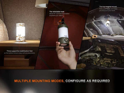 The 'Power Plant' Rechargeable Camping Lantern | Fenix CL26R Pro 650-Lumen Multi-Mode Field Lantern with Power Bank