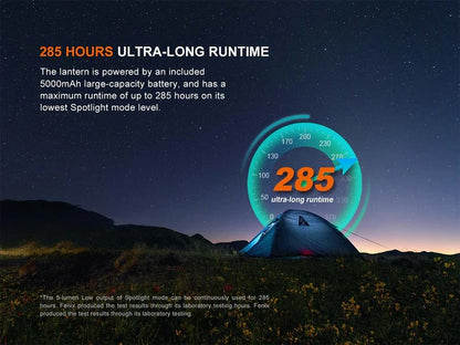 The 'Field Station' Rechargeable Lantern | Fenix CL27R 1600-Lumen Dual-Beam Spot & Flood Field Lantern