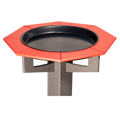 The 'Aqua-gon' Pedestal Bird Bath | 33-Inch Poly Bird Waterer