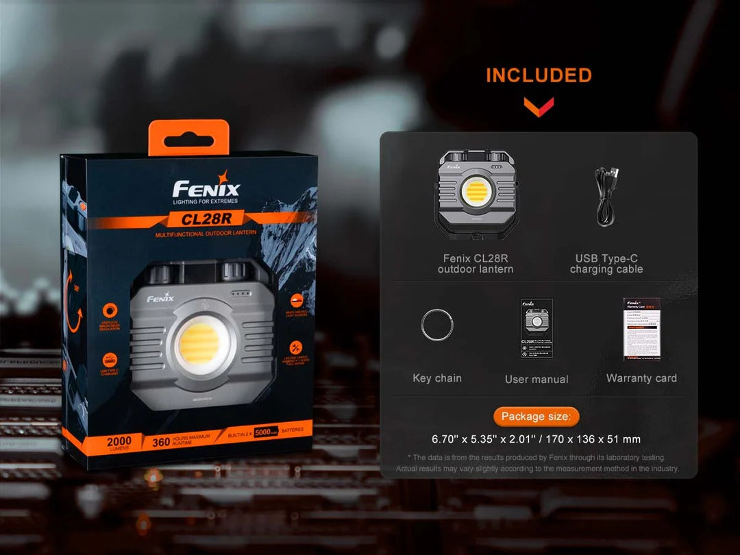 The 'Atelier' Rechargeable Lantern | Fenix CL28R 2000-Lumen Stepless Color-Adjust Field & Studio Lantern