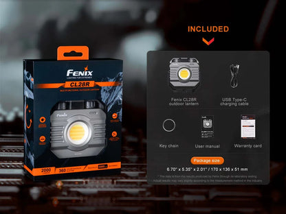 The 'Atelier' Rechargeable Lantern | Fenix CL28R 2000-Lumen Stepless Color-Adjust Field & Studio Lantern