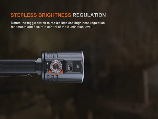 The 'Tractor Beam' White Laser Field Flashlight | Fenix LR36R 10,000-Lumen LEP Laser + LED Floodlight Hybrid