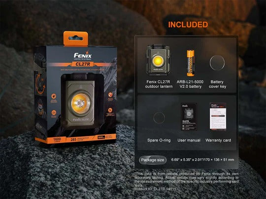 The 'Field Station' Rechargeable Lantern | Fenix CL27R 1600-Lumen Dual-Beam Spot & Flood Field Lantern
