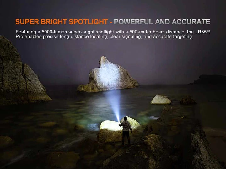 The 'Cheat Code' Multi-Source Field Flashlight | Fenix LR35R Pro 10,000-Lumen Stepless Spotlight + Flood + Red + UV Field Instrument