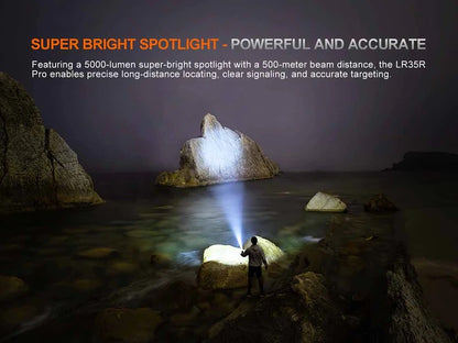 The 'Cheat Code' Multi-Source Field Flashlight | Fenix LR35R Pro 10,000-Lumen Stepless Spotlight + Flood + Red + UV Field Instrument