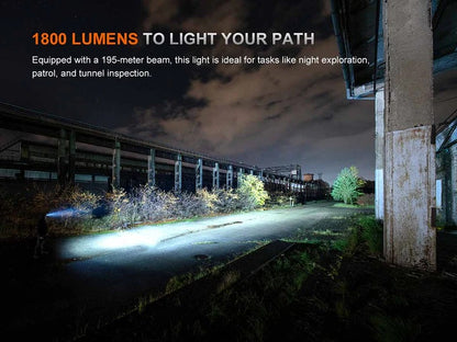 The 'Rover' Multi-Use Headlamp | Fenix HM61R V3.0 1800-Lumen Detachable Spotlight + Flood + Red Right-Angle Field Headlamp
