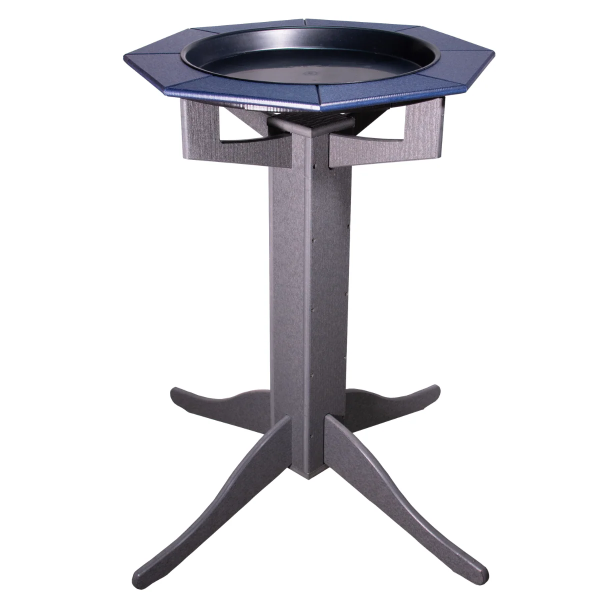 The 'Aqua-gon' Pedestal Bird Bath | 33-Inch Poly Bird Waterer