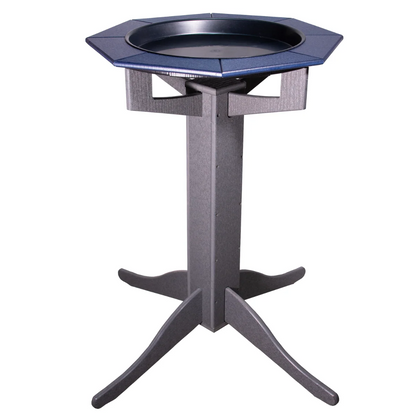 The 'Aqua-gon' Pedestal Bird Bath | 33-Inch Poly Bird Waterer