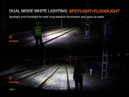 The 'Rover' Multi-Use Headlamp | Fenix HM61R V3.0 1800-Lumen Detachable Spotlight + Flood + Red Right-Angle Field Headlamp