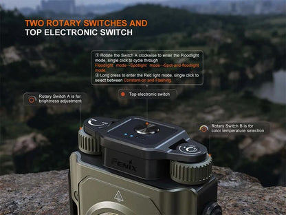 The 'Field Station' Rechargeable Lantern | Fenix CL27R 1600-Lumen Dual-Beam Spot & Flood Field Lantern