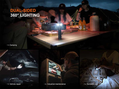 The 'Halo' Multi-Source Field Flashlight | Fenix LD35R 1800-Lumen Forward Spot + 360° COB Side Light Field Instrument