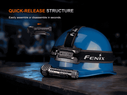 The 'Rover' Multi-Use Headlamp | Fenix HM61R V3.0 1800-Lumen Detachable Spotlight + Flood + Red Right-Angle Field Headlamp