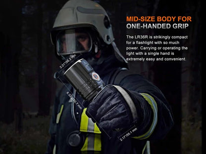 The 'Tractor Beam' White Laser Field Flashlight | Fenix LR36R 10,000-Lumen LEP Laser + LED Floodlight Hybrid