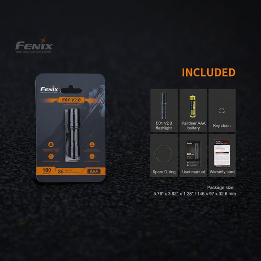 The 'Fenix Family Four' Keychain Flashlight Pack | Fenix E01 V2.0 AAA Compact Field Light — 4-Pack