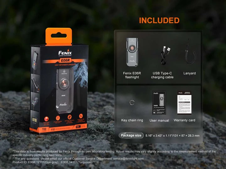 The 'Trifecta' Multi-Source Field Light | Fenix E06R 700-Lumen White + UV + Red Laser Rechargeable Instrument