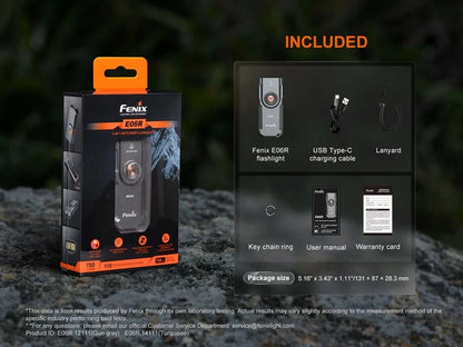 The 'Trifecta' Multi-Source Field Light | Fenix E06R 700-Lumen White + UV + Red Laser Rechargeable Instrument
