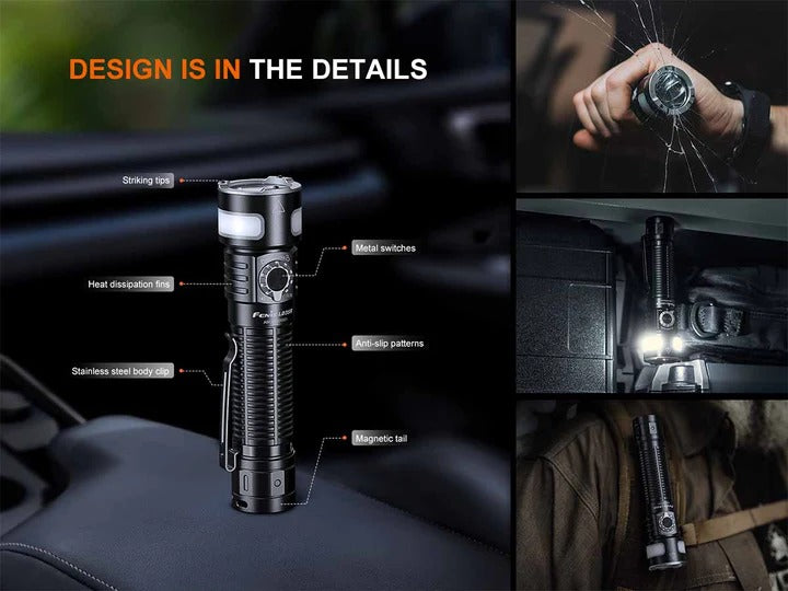 The 'Halo' Multi-Source Field Flashlight | Fenix LD35R 1800-Lumen Forward Spot + 360° COB Side Light Field Instrument