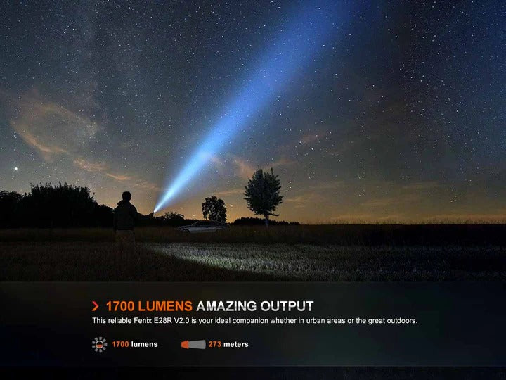 The 'Beacon' Field Flashlight | Fenix E28R V2.0 1700-Lumen Rechargeable Compact Field Instrument