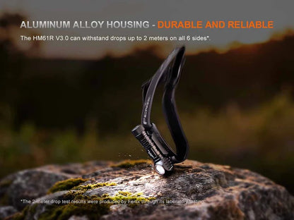 The 'Rover' Multi-Use Headlamp | Fenix HM61R V3.0 1800-Lumen Detachable Spotlight + Flood + Red Right-Angle Field Headlamp