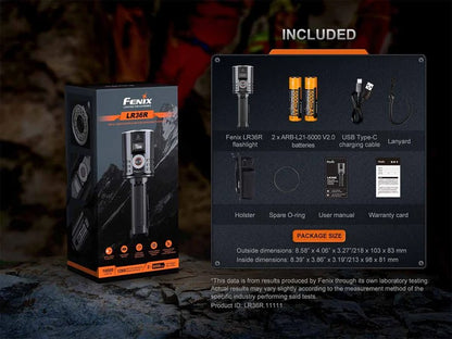 The 'Tractor Beam' White Laser Field Flashlight | Fenix LR36R 10,000-Lumen LEP Laser + LED Floodlight Hybrid