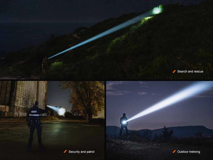 The 'Light Saber' White Laser Field Flashlight | Fenix TK30R 500-Lumen LEP Spotlight — 4,921-Foot Throw