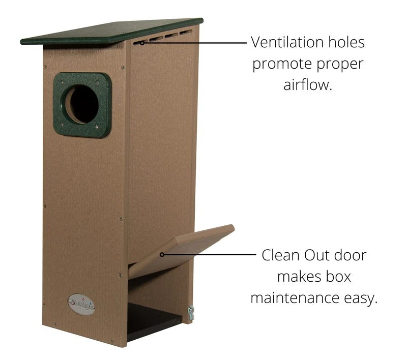 The 'Wetland' Poly-Lumber Outpost | Professional All-Weather Wood Duck House