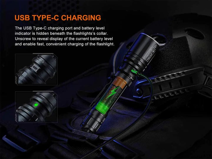 The 'Light Saber' White Laser Field Flashlight | Fenix TK30R 500-Lumen LEP Spotlight — 4,921-Foot Throw