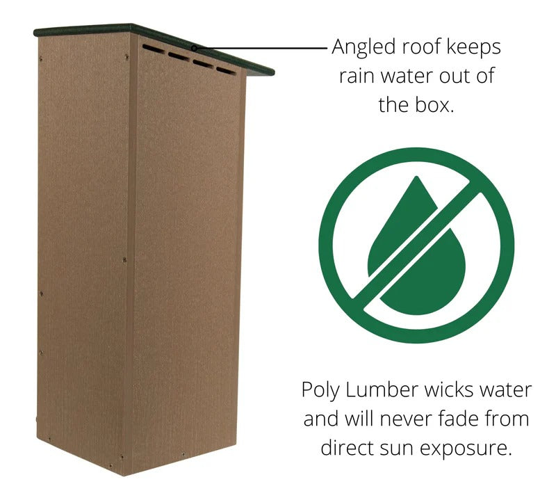 The 'Wetland' Poly-Lumber Outpost | Professional All-Weather Wood Duck House
