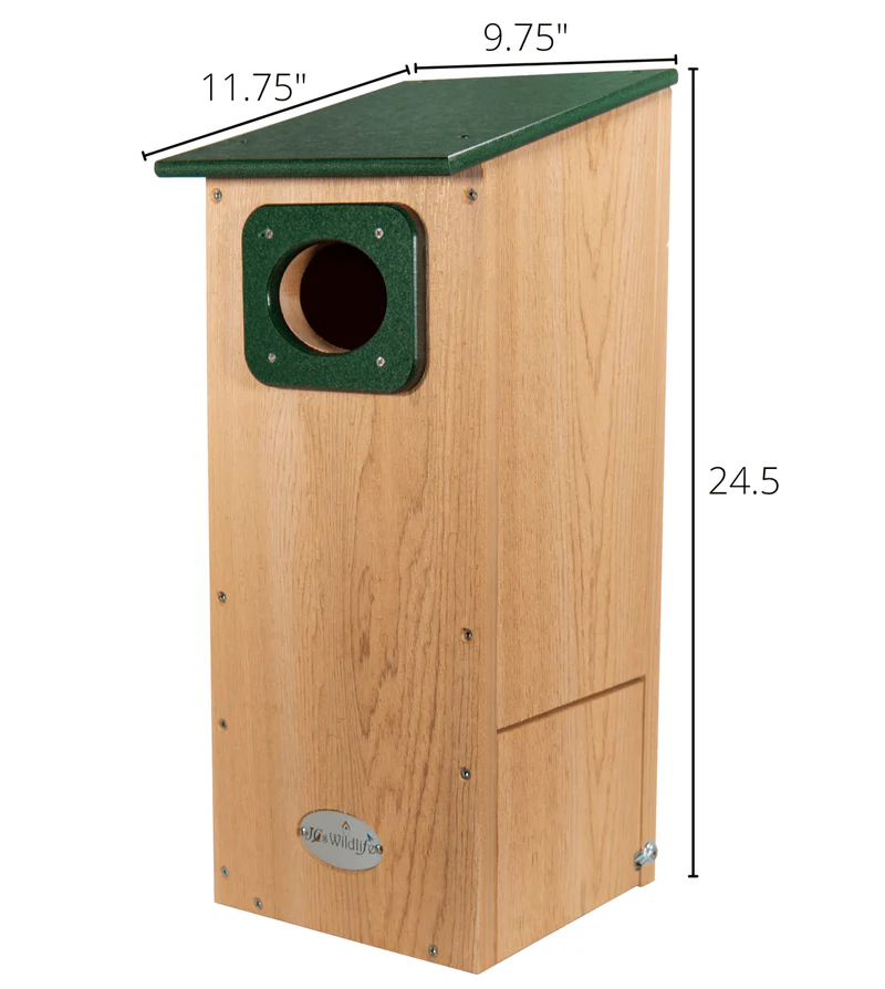 The Riparian Wood Duck Estate | Hybrid Cedar & Poly Wetland Nesting Box | JCS Wildlife