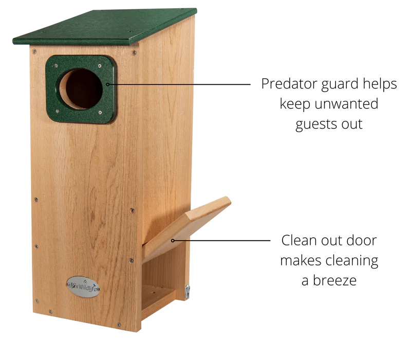 The Riparian Wood Duck Estate | Hybrid Cedar & Poly Wetland Nesting Box | JCS Wildlife
