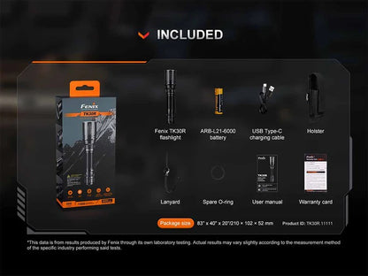 The 'Light Saber' White Laser Field Flashlight | Fenix TK30R 500-Lumen LEP Spotlight — 4,921-Foot Throw